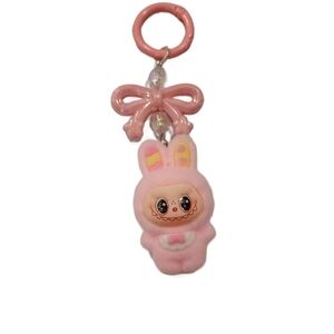 Cute Pink Plush Keychain
